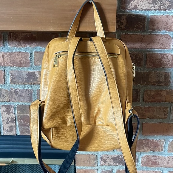Steve Madden Mustard Yellow BTampa Logo Square Embossed Backpack main image 5